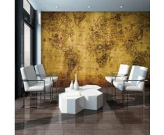 Fototapete - Vintage Weltkarte - Selbstklebend - Textil - 20270_Txven
