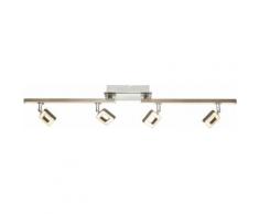 Deckenbogen Salloa LED Strahler Chrom Deckenlampe Chrom Metallisch 56112-4
