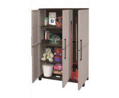 Kunststoffschrank Werkstattschrank Gartenschrank XXL hoch mit Besenfach Family