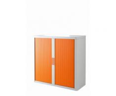 Rolladenschrank Stecksystem easyOffice weiss / orange 1m