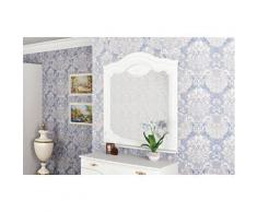 Wandspiegel Schlafzimmer Spiegel Garderobenspiegel 93cm weiß Halbglanz