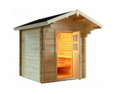 Sentiotec Domo Sauna Country 230x230x290cm Saunakabine Außensauna