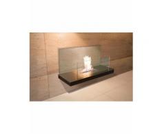 Radius Wall Flame 2 Edelstahl Schwarz,Glas, Klar