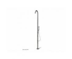 Jee-O Original 02Th Gartendusche gebürstet mit Handbrause und Thermostat