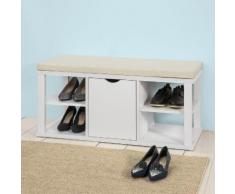 Schuhschrank mit Sitzkissen,Schuhregal ,Sitzbank,FSR52-W