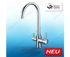 Edelstahl Design-Drei-Wege-Wasserhahn New York, Sonderpreis!