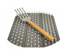 GrillGrate Kit Set 3 47 cm Grillplatten Grillrost Grill Grillgitter Grillplatte für Kugelgrill