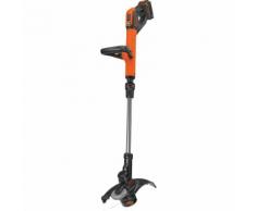 Black+Decker Akku-Rasentrimmer Stc1820Pst, 18Volt, orange/schwarz, smart tech Li-Ionen Akku (2,0Ah)