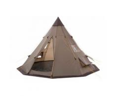 CampFeuer - Geräumiges Tipi Zelt (Teepee) - Indianerzelt, braun