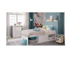 Polini Kids Kinderzimmer Jugendzimmer Set 2-teilig Bett mit Kommode