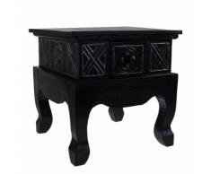 Nachttisch, Opiumtisch, Beistelltisch aus Albesia-Holz handmade in Bali