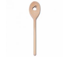 50 x Kochlöffel Löffel oval Buchenholz L 30 cm - mit gelasertem Motiv: Apfel