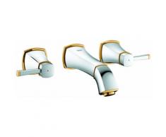 Grohe Grandera 3-Loch-Waschtischbatterie Wandmontage Fertigmontageset Ausladung... 20414Ig0