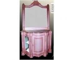 Barock rosa Frisier Kommode Antik Stil Rokoko MoCoC0645+645