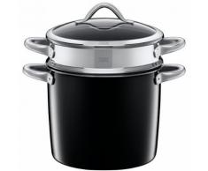 Pastatopf mit Deckel und Einsatz Ø24cm/8,5ltr. Vitaliano Nero Silit