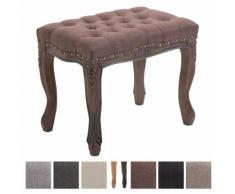 Sitzhocker Nefertiti mit Stoffbezug, Schminkhocker, Polsterhocker mit Holzgestell, Hocker in