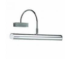 GKS Knapstein Bilderleuchte aus massiven Messing in Nickel-matt - Breite 40cm stahlfarbig, Nickel-ma