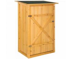 Gartenschrank Gerätehaus Geräteschuppen Werkstattschrank Gartenhaus Holz mit Flachdach
