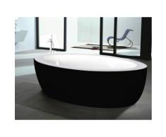 Freistehende Badewanne Marmara - 206 L - Schwarz