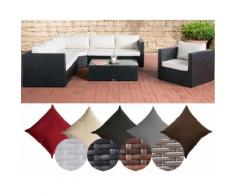 Polyrattan Gartenlounge Tibera XXL mit Stauraum | Garten-Set mit 6 Sitzplätzen: 2 x 2er Sofa,