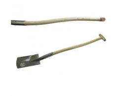 Ideal 24010230 Doppelfeder-Spaten"E1"Gr.2 Gärtner,ergonomisch gebogen, T-Stiel 85cm