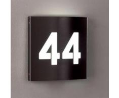 LED Hausnummernleuchte A-341750, 2-stellig, Edelstahl, Ziffernhöhe 100 mm