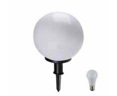 2er Set Outdoor Steck Beleuchtung rund Grundstück Rasen Balkon Lampen 1-flg E27