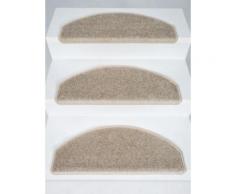 Stufenmatte Carpe Diem 15er Set Treppenstufen Treppenschoner 24x65 cm (Set 15 Stück, beige)