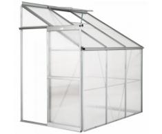 Beistell-Gewächshaus Aluminium Gewächshaus Beistellgewächshaus ohne Fundament Gartenhaus Treibhaus G