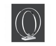 R52702106 Prater LED Tischleuchte Nachttischleuchte Standleuchte chrom 2 Ringe 30/38 cm