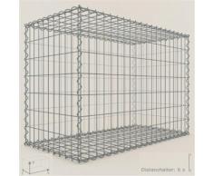 Anbau-Gabione Typ3 Steinkorb 100 x 70 x 50 cm, Maschenweite 5 x 10 cm, Gabionen