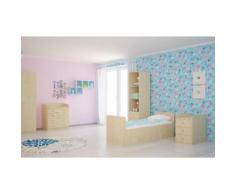 Polini Kids Kinderzimmer Set in Ahorn/Natur4 teilig