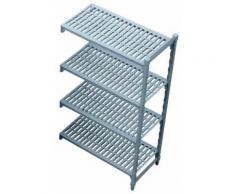 Anbau - Regal 910 x 610 x 1800 mm aus Polypropylen Steckregal Lagerregal Regalsystem Lager Werks...
