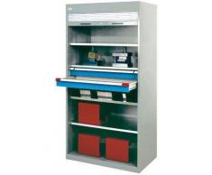 Rolladenschrank grau/blau1950x1000x600mm 4FB 2SH