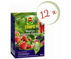 Oleanderhof® Sparset: 12 x Compo Beeren Langzeit-Dünger, 850 g + gratis Oleanderhof Flyer