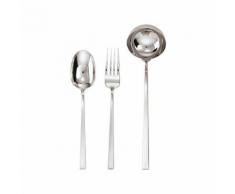 Sambonet Linea Q Edelstahl versilbert Servierbesteck 3tlg. S0023-S00014-52730-80