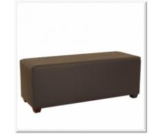 Sitzbank 120 cm in Kunstleder braun