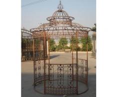 Garten-Pavillon Crown, Pavillion mit Seitenwänden, rund Ø 2 Meter, Höhe 340 cm, stabiles Eisen