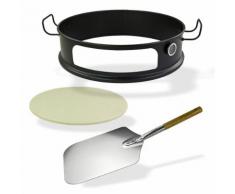 Pizzaring Set Aufsatz Pizza Ring Pizzastein f. 57 cm Rundgrill Kugelgrill Grill