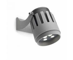 LED Wandstrahler Powell 9 X Led Cree 28W Grau Außenleuchte Grau 05-9925-34-Cm
