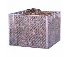 Garten Metall-Komposter Streckmetall 100 X 100 X 80 cm Brista verzinkt