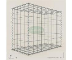 Anbau-Gabione Typ3 Steinkorb 100 x 80 x 50 cm, Maschenweite 10 x10 cm, Gabionen