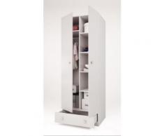 Polini Kids Kinderzimmer Jugendzimmer Set 2-tlg. Bett mit Kleiderschrank