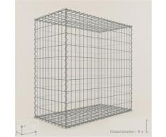 Gabione / Steinkorb 100 x 100 x 90 cm, Maschenweite 5 x 10 cm, Gabionen
