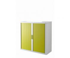 Rolladenschrank Stecksystem easyOffice weiss / grün 1m
