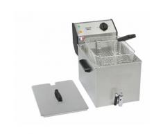 Roller Grill Elektro Fritteuse 265 x 450 x 360 mm 3,6 kW 230 V 8 Liter Ablasshahn Kaltzonensyst...
