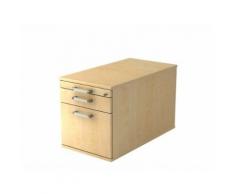 Rollcontainer 80cm,1 Schub, 1 HR, Schloß CE Ahorn