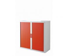 Rolladenschrank Stecksystem easyOffice weiss / rot 1m