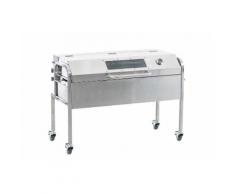 Edelstahl Spanferkelgrill Mavlin mit Motor l Gasgrill mit Drehspieß l Belastbar bis 50 kg l