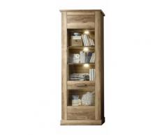 Vitrine Montreal Nussbaumsatin Standvitrine Sideboard Highboard Vitrinenschrank